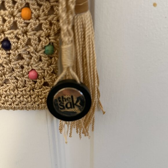 The Sak Handmade Crocheted Boho Handbag – EUC, Artisan Shoulder Bag, Unique Knit - Picture 3 of 6